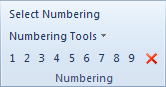 Select Numbering